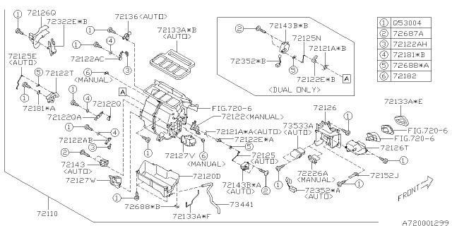 2013 Subaru Forester Spring Diagram for 72121SC000