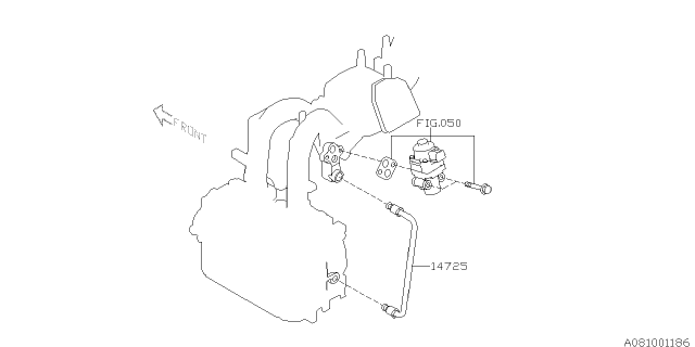 2011 Subaru Forester Emission Control - EGR Diagram 1