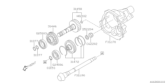 2009 Subaru Forester Reduction Gear Diagram