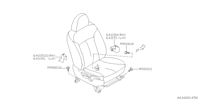 2011 Subaru Forester Front Seat Diagram 3