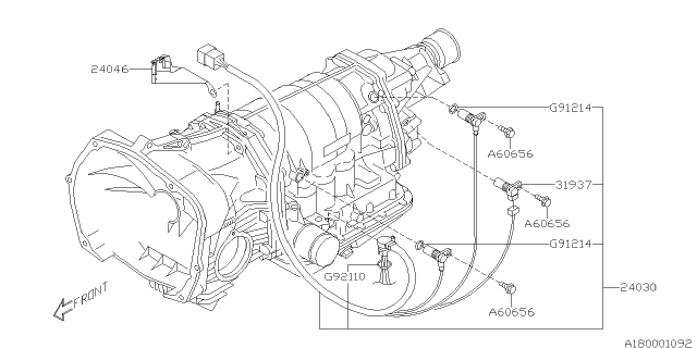 2009 Subaru Forester Shift Control Diagram