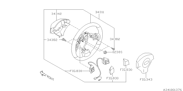 2009 Subaru Forester Steering Column Diagram 4