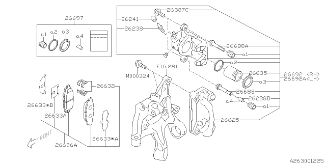 2011 Subaru Forester Rear Brake Diagram 1