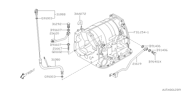 2011 Subaru Forester Automatic Transmission Case Diagram 1