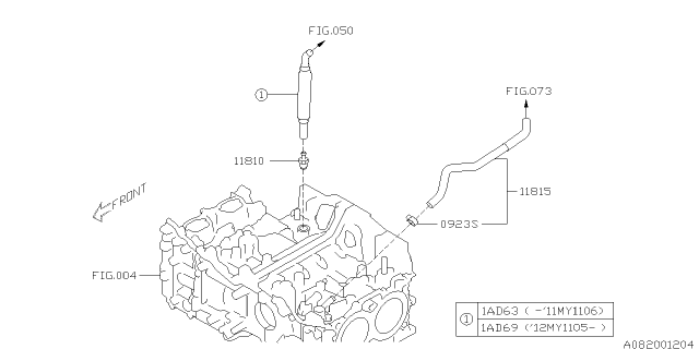 2010 Subaru Forester Emission Control - PCV Diagram 2