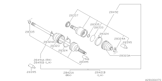 1998 Subaru Forester Rear Axle Diagram 2