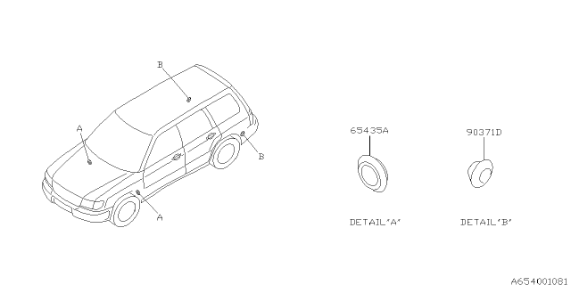 1999 Subaru Forester Sun Roof Diagram