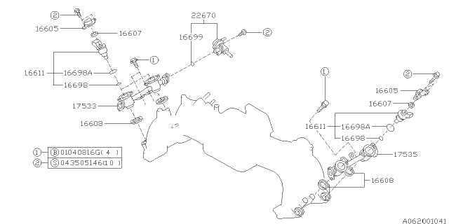 1998 Subaru Forester Fuel Injector Diagram 2