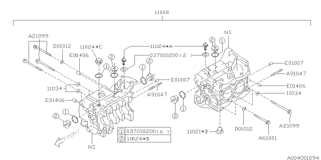 1998 Subaru Forester Cylinder Block Diagram 2