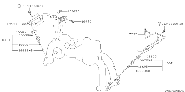 1999 Subaru Forester Fuel Injector Diagram 1