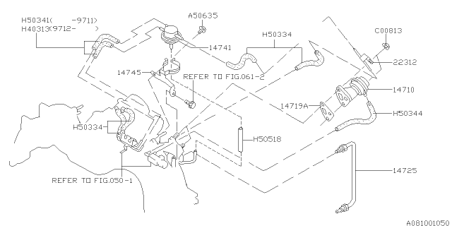 1998 Subaru Forester Emission Control - EGR Diagram 1