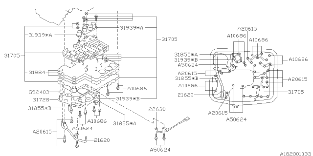 1999 Subaru Forester Control Valve Diagram 1