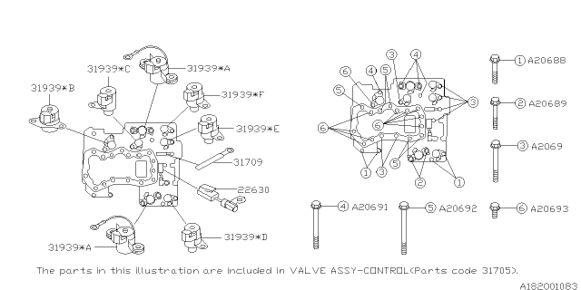 2000 Subaru Forester Control Valve Diagram 1