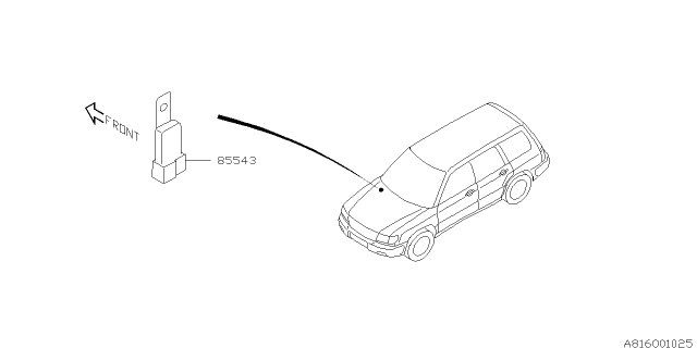 1999 Subaru Forester Power Window Equipment Diagram