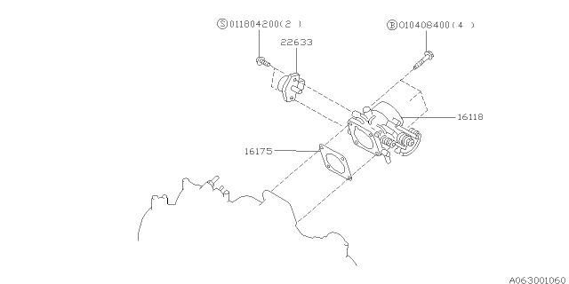 1999 Subaru Forester Throttle Chamber Diagram 2