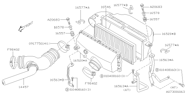 2001 Subaru Forester Air Duct Diagram