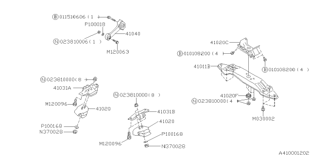 2001 Subaru Forester Engine Mounting Diagram 2