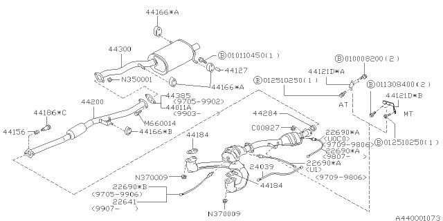 1999 Subaru Forester Exhaust Diagram 1