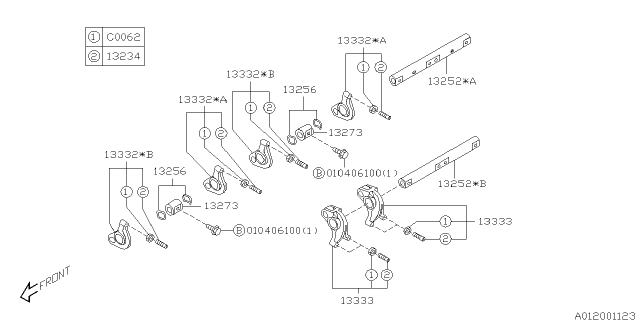 1998 Subaru Forester Valve Mechanism Diagram 3