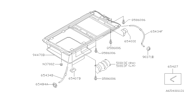 2001 Subaru Forester Sun Roof Diagram 3