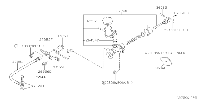 2000 Subaru Forester Clutch Control System Diagram