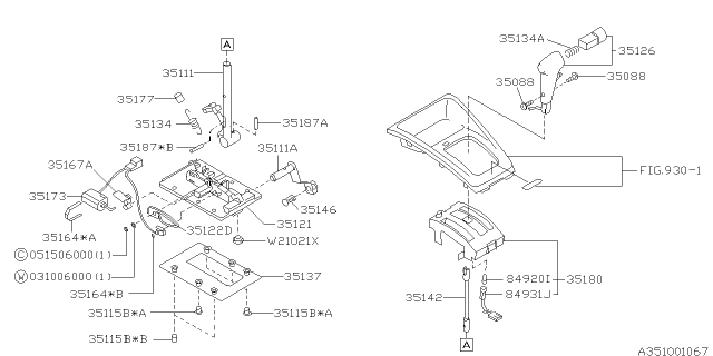 1998 Subaru Forester Selector System Diagram 2