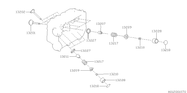 1999 Subaru Forester Valve Mechanism Diagram 1