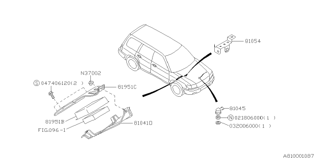 2000 Subaru Forester Wiring Harness - Main Diagram 1