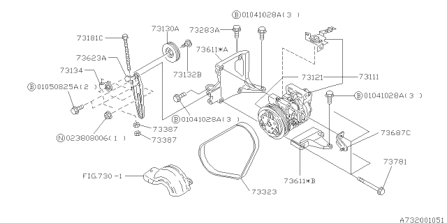 1998 Subaru Forester Compressor Diagram