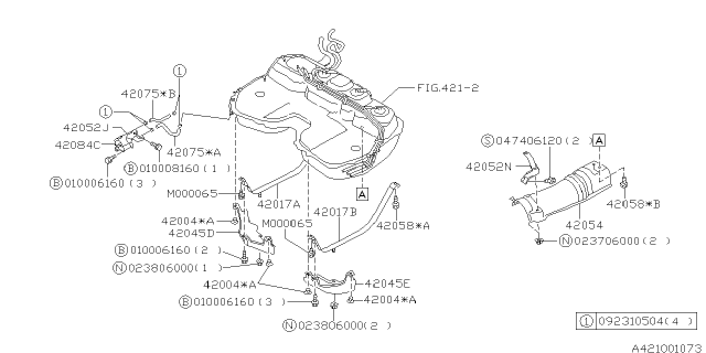 2001 Subaru Forester Fuel Tank Diagram 1