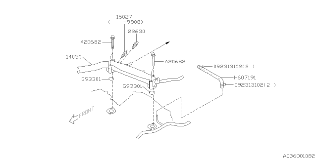 2001 Subaru Forester Water Pipe Diagram