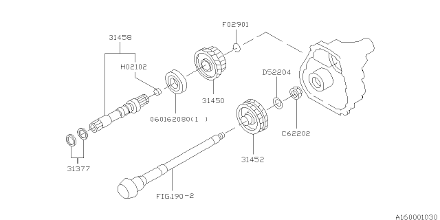 1999 Subaru Forester Reduction Gear Diagram 1