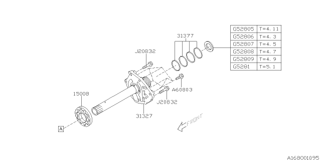 1998 Subaru Forester Automatic Transmission Oil Pump Diagram 2