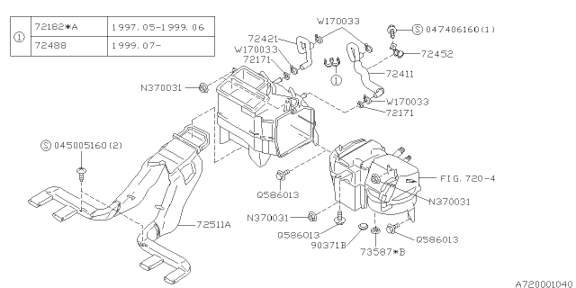 1998 Subaru Forester Heater System Diagram 3