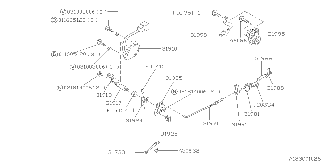 1999 Subaru Forester Control Device Diagram 1