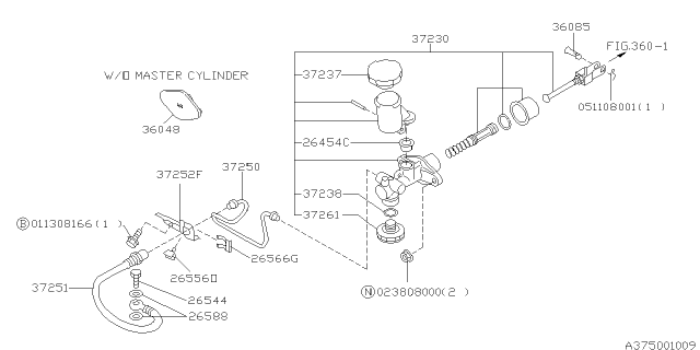 1998 Subaru Forester Clutch Control System Diagram 1