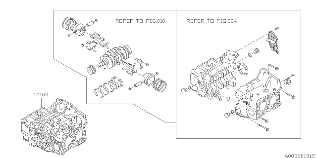 1998 Subaru Forester Short Block Engine Diagram