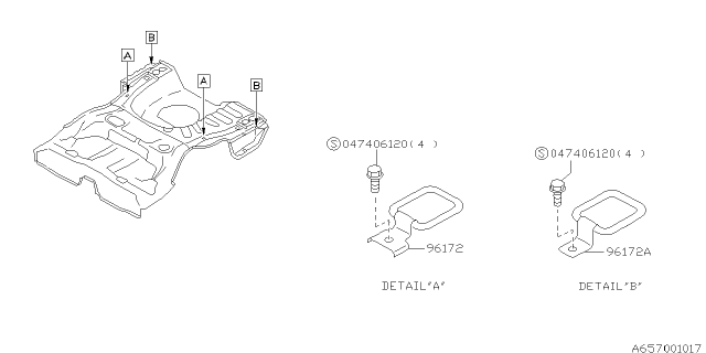 1998 Subaru Forester Tonneau Cover Diagram 2