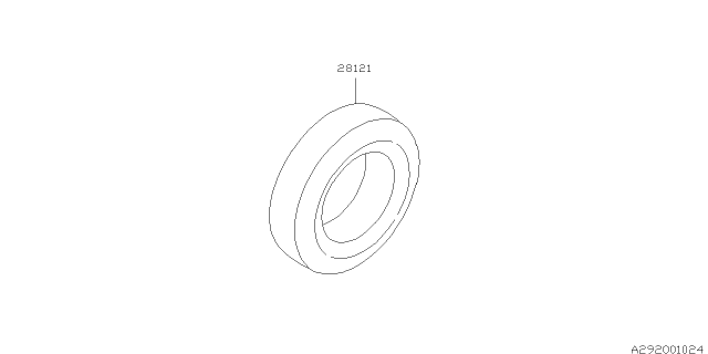 1999 Subaru Forester Tire Diagram for 28121FC020