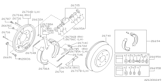 2001 Subaru Forester Rear Brake Diagram 4