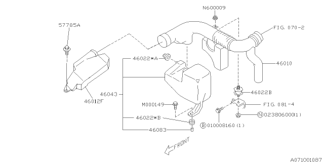 2002 Subaru Forester Air Intake Diagram