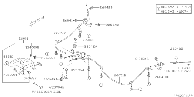 2018 Subaru BRZ Parking Brake System Diagram