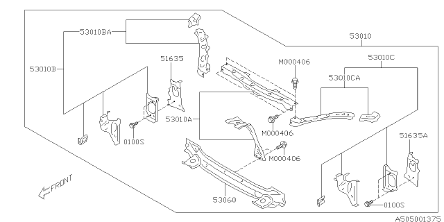 2013 Subaru BRZ Body Panel Diagram 5