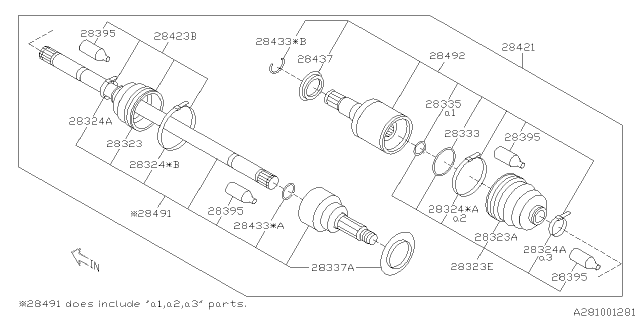 2014 Subaru BRZ Boot Kit Diagram for 28497FE021