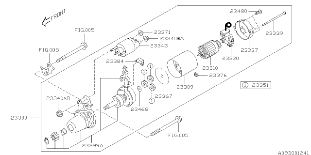 2020 Subaru BRZ Starter Diagram 1