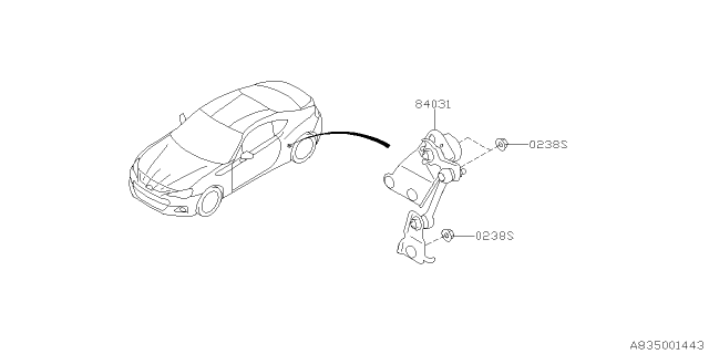 2017 Subaru BRZ Electrical Parts - Body Diagram 1