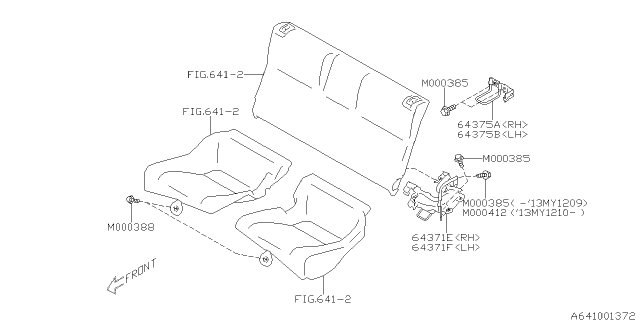 2013 Subaru BRZ Rear Seat Diagram 2