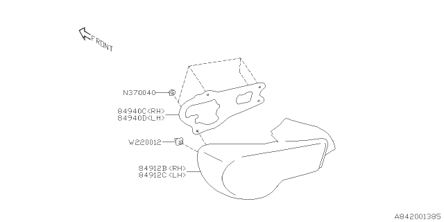 2019 Subaru BRZ Lens & Body Rear Combination La Diagram for 84912CA190