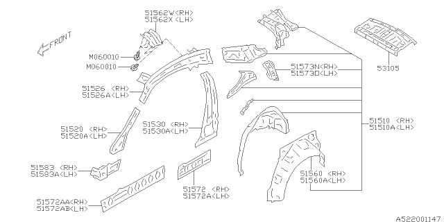 2013 Subaru BRZ Side Panel Diagram 2