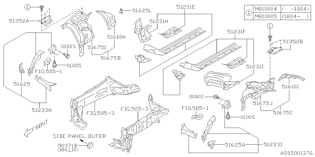 2019 Subaru BRZ Body Panel Diagram 9